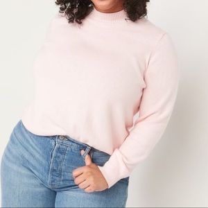 Mock neck pullover sweater